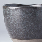 Lopsided Mug 200ml Black and Bisque Glaze