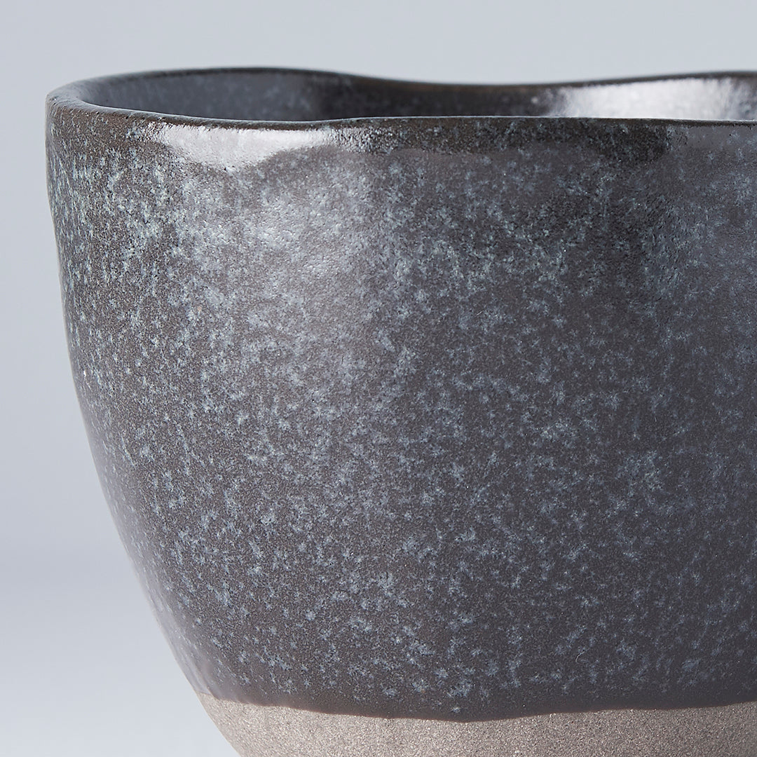 Lopsided Mug 200ml Black and Bisque Glaze