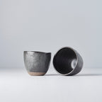 Lopsided Mug 200ml Black and Bisque Glaze