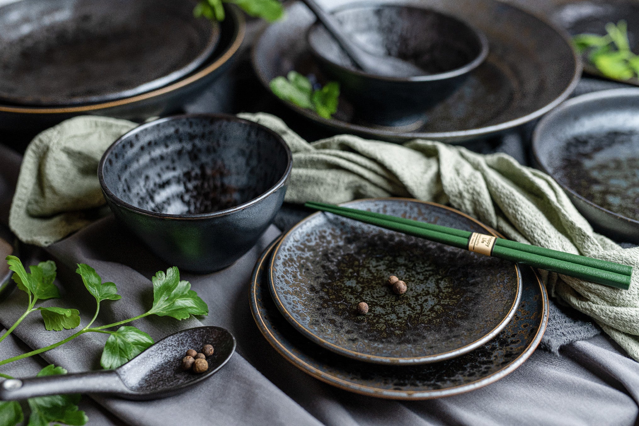 Bowl 13cm Black Pearl Glaze