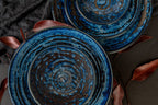 Pasta Bowl 24cm Copper Swirl Glaze