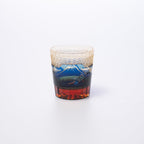 Hokusai Mt. Fuji Edo Kiriko Whiskey Glass