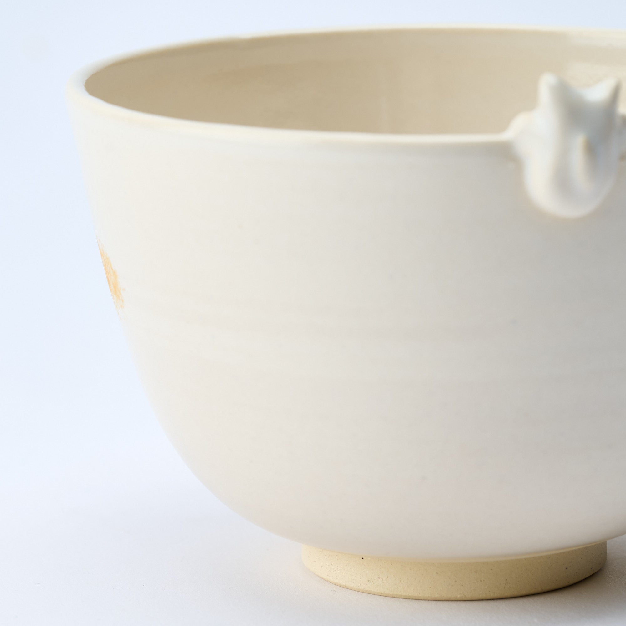 Sakura and Peeking Cat Matcha Bowl
