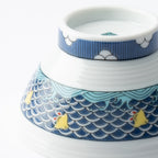 Rings of Color Japanese Rice Bowl