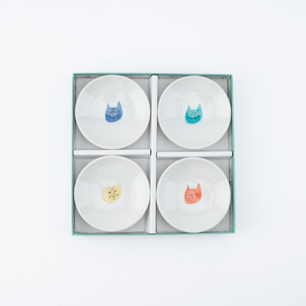 Tiny Cat Sauce Plate Set