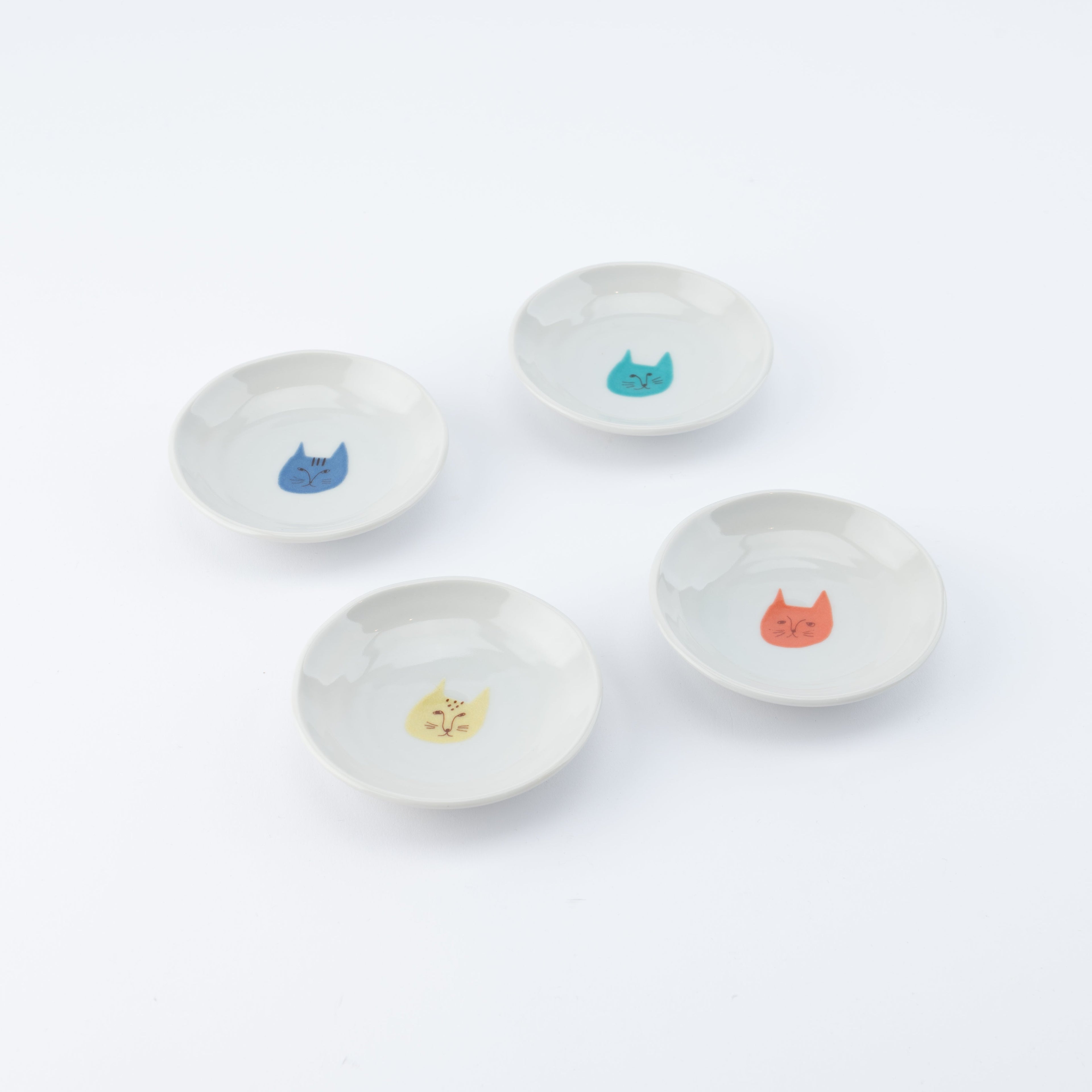 Tiny Cat Sauce Plate Set