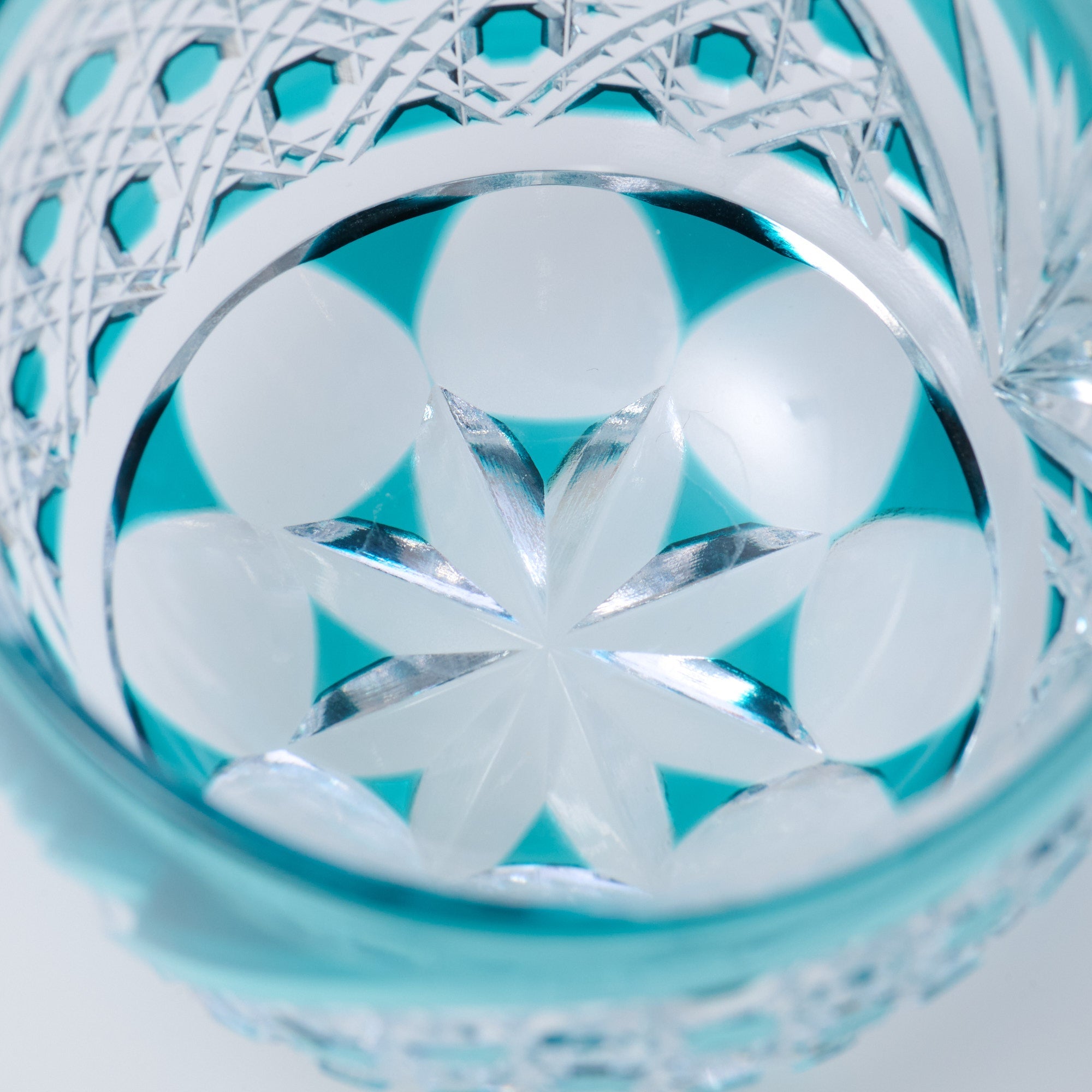 Emerald Crystal Guinomi Sake Cup