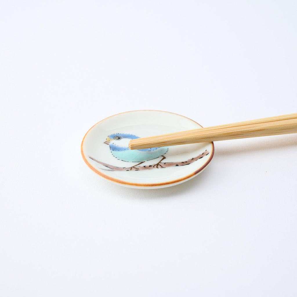 Yamagara Bird Round Chopstick Rest Set