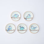 Yamagara Bird Round Chopstick Rest Set