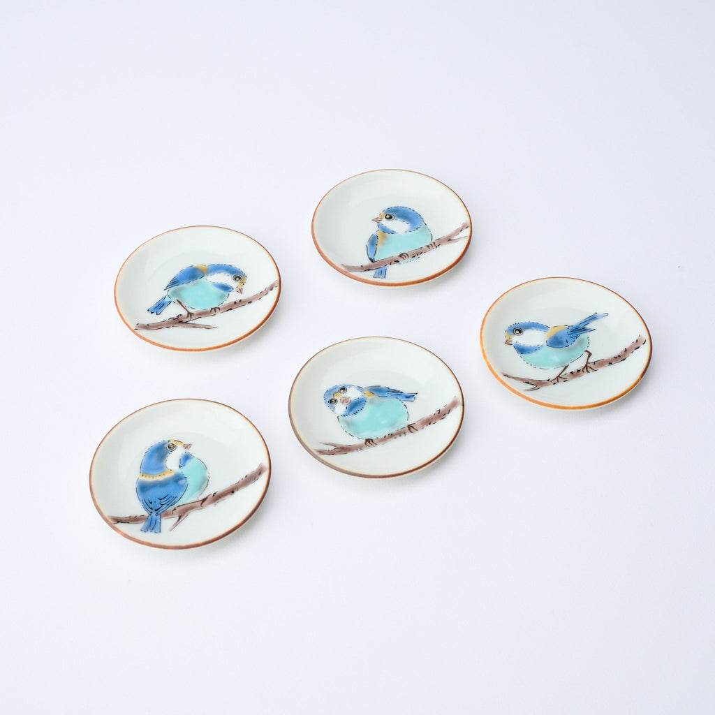 Yamagara Bird Round Chopstick Rest Set
