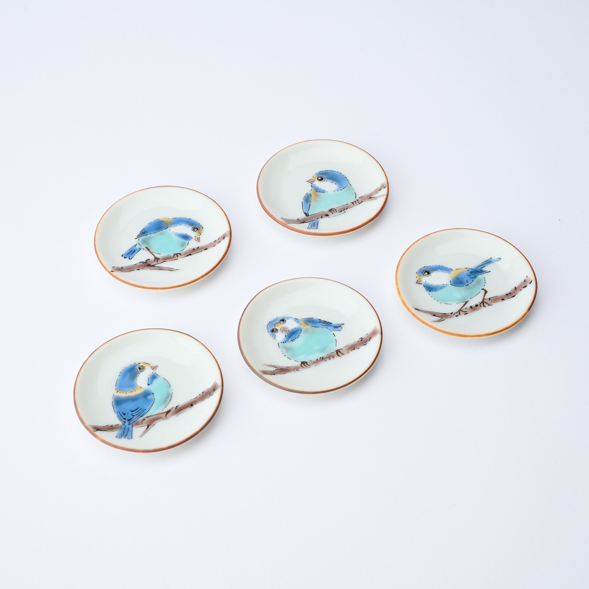 Yamagara Bird Round Chopstick Rest Set