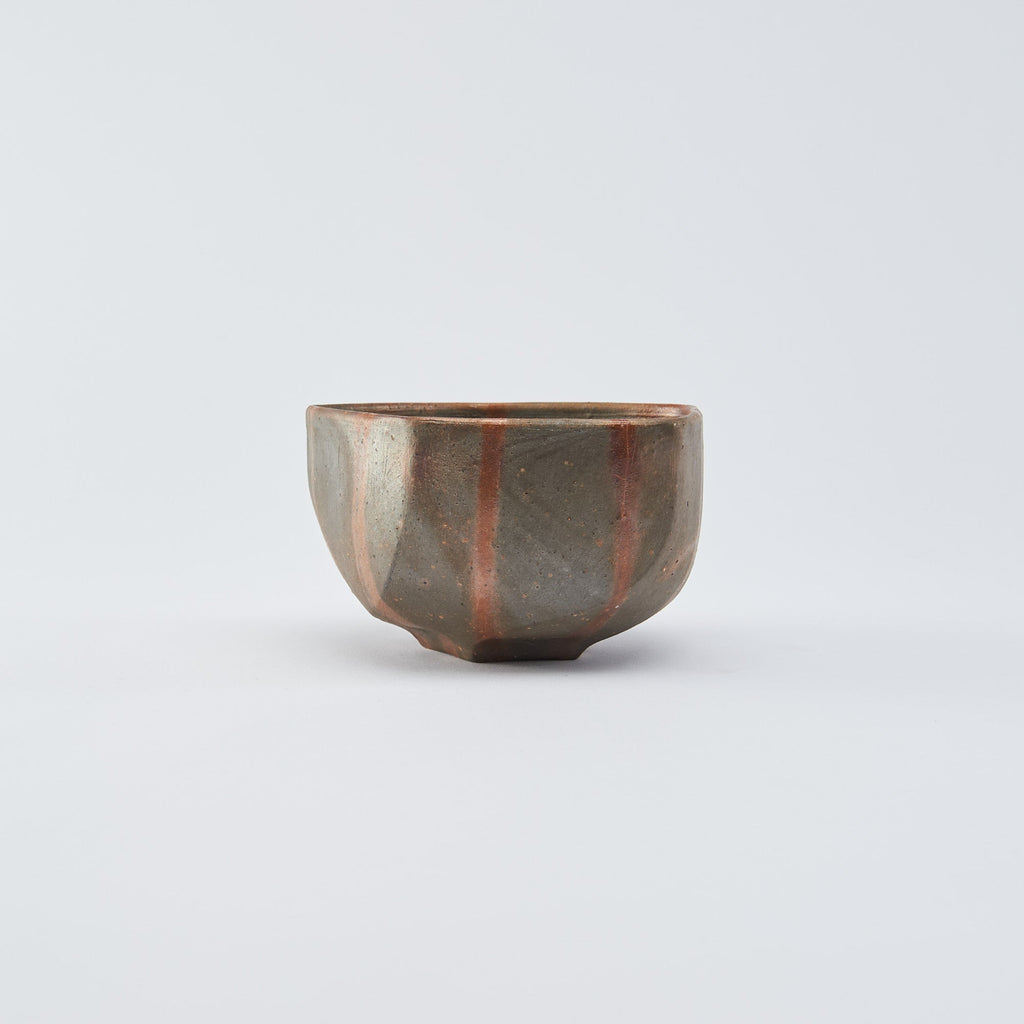 Shimmering Stripe Five-Sided Matcha Bowl
