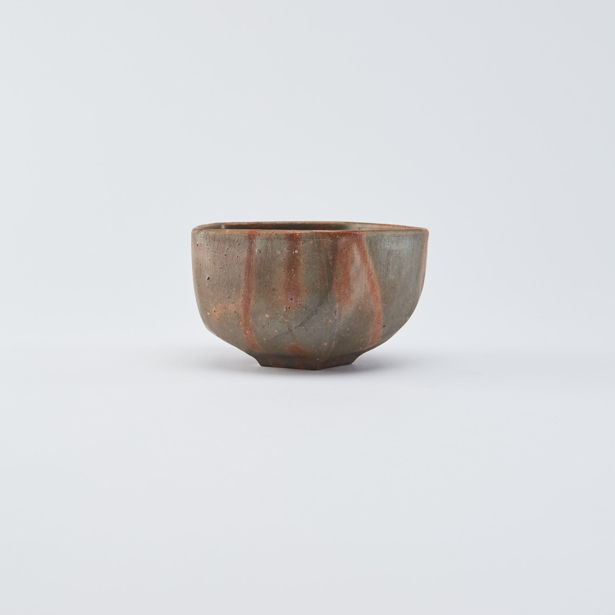 Shimmering Stripe Five-Sided Matcha Bowl