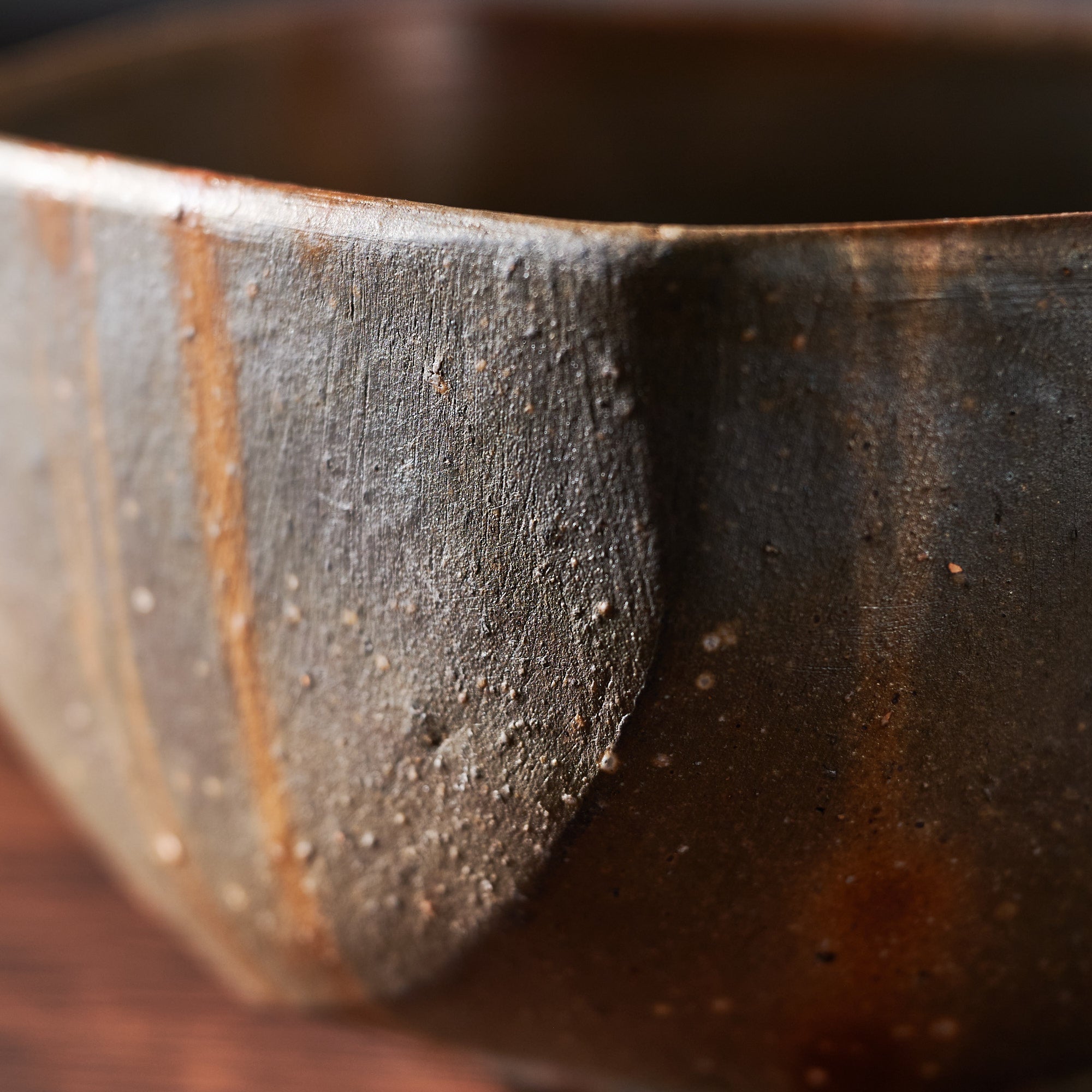 Shimmering Stripe Five-Sided Matcha Bowl