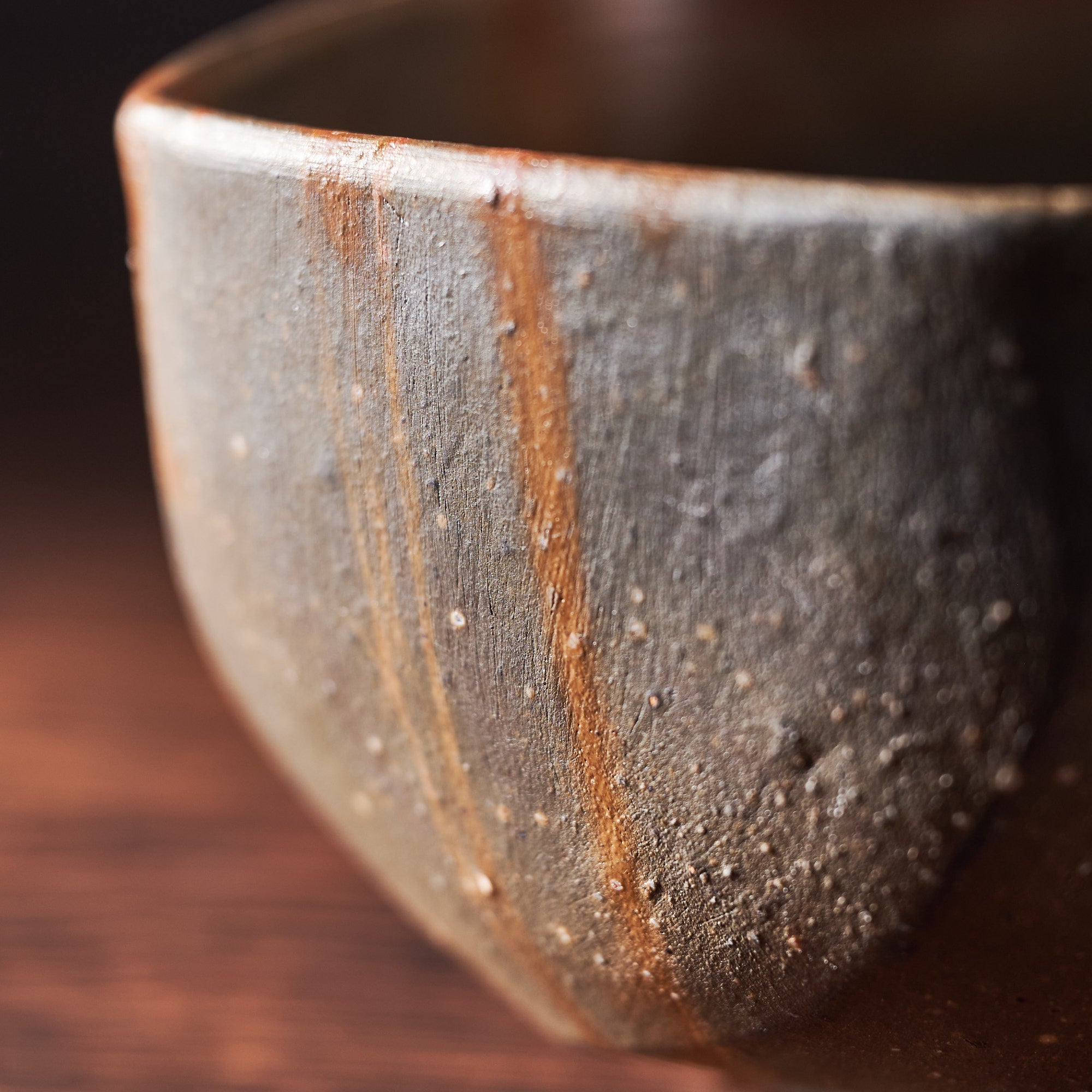 Shimmering Stripe Five-Sided Matcha Bowl