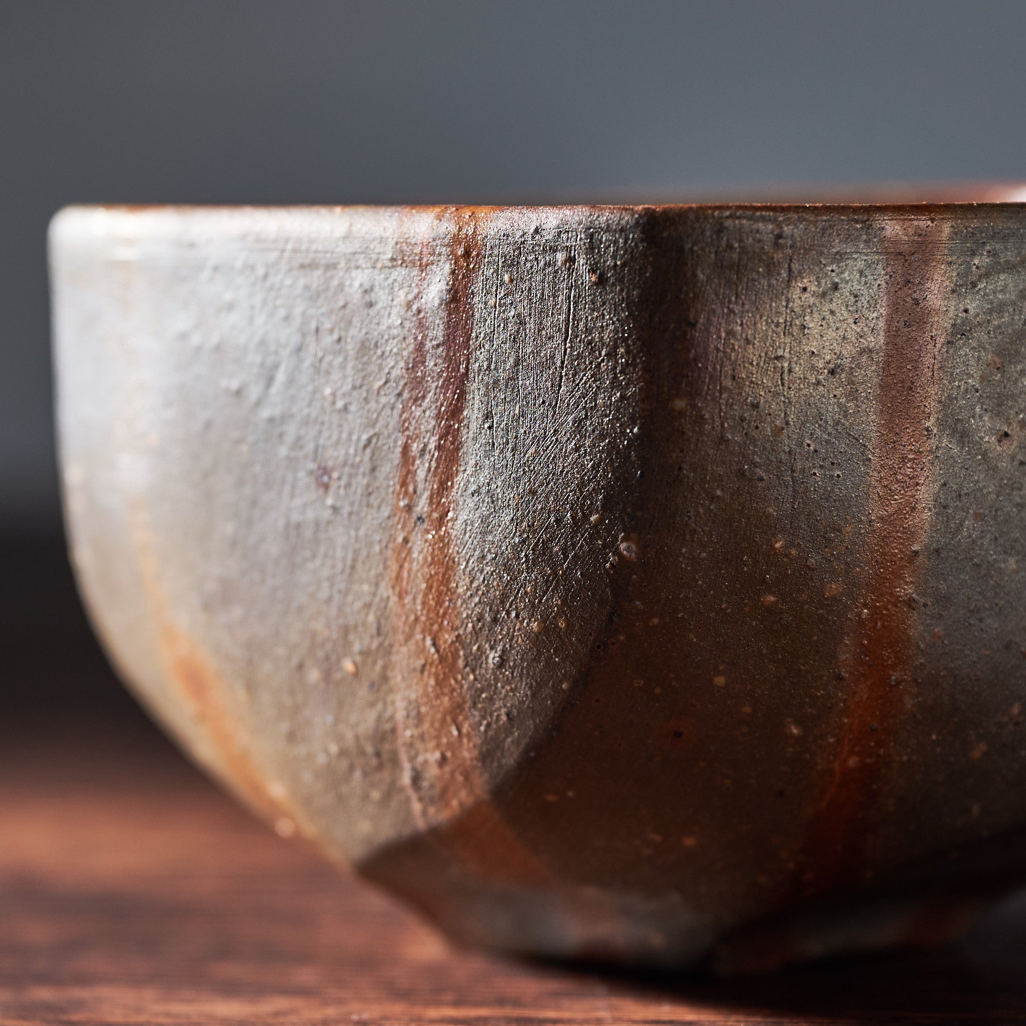 Shimmering Stripe Five-Sided Matcha Bowl