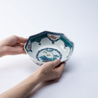Treasure Crest Octagonal Medium Bowl