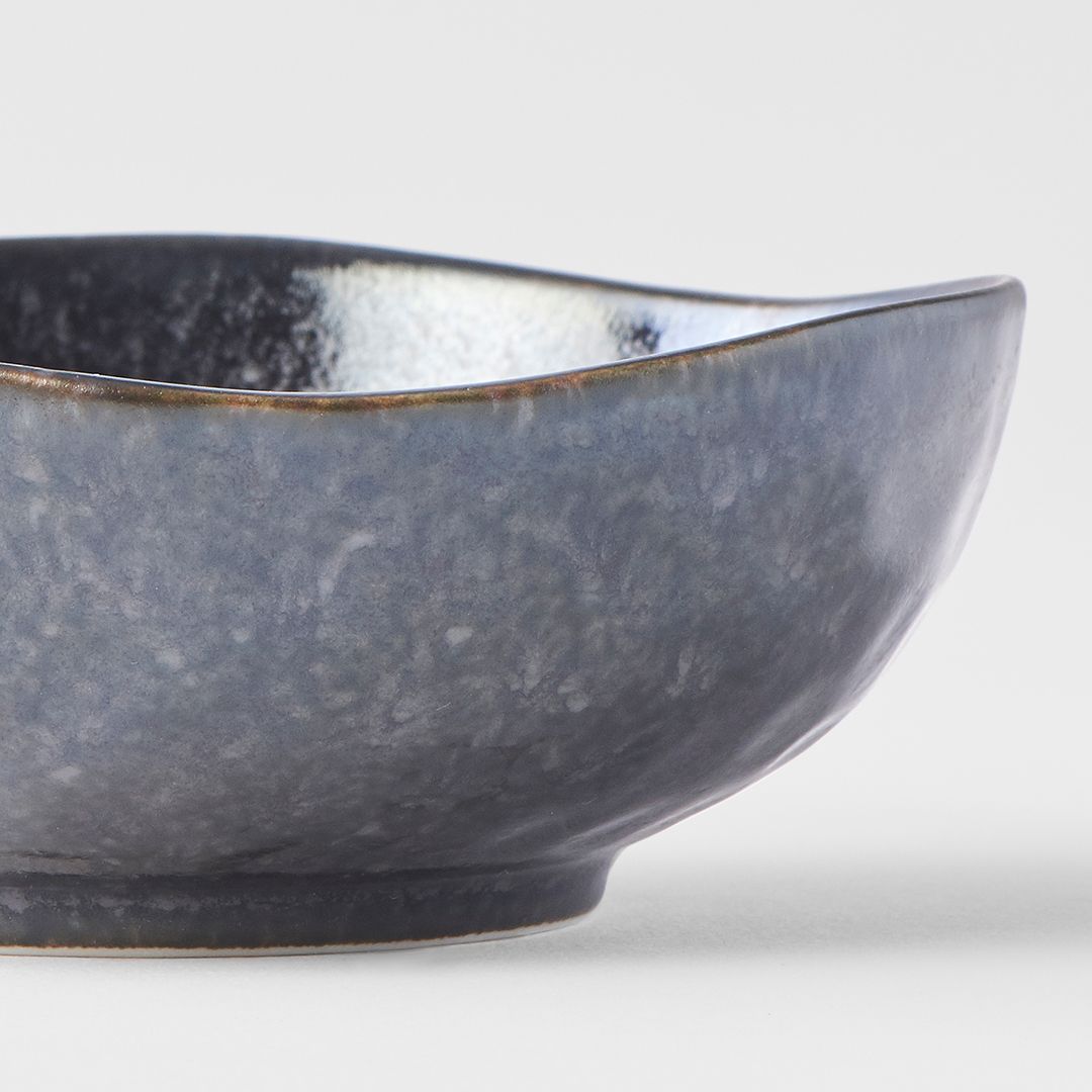 Sauce Dish Organic 11cm Kanso Matte Black Glaze