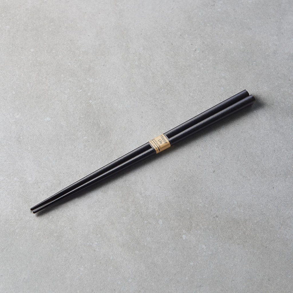 Chopsticks Lacquered Black Natural Wood