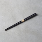 Chopsticks Lacquered Black Natural Wood
