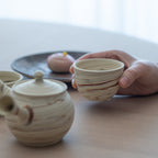 Marble Pattern Japanese Tea Set