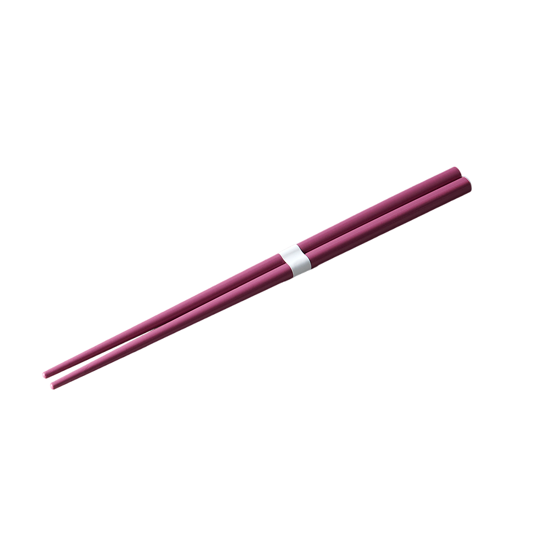 Chopsticks Lacquered Plum & White