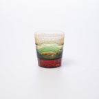 Hokusai Mt. Fuji Edo Kiriko Whiskey Glass