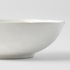 Bowl Oval 16cm Parchment White Glaze