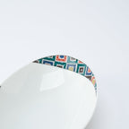 Artful Rim Oval Deep Dinner Plate
