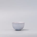 Tea Cup Ridged 150ml Speckled White