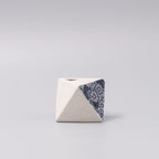 Vase Triangular White Chrysanthemum 130ml