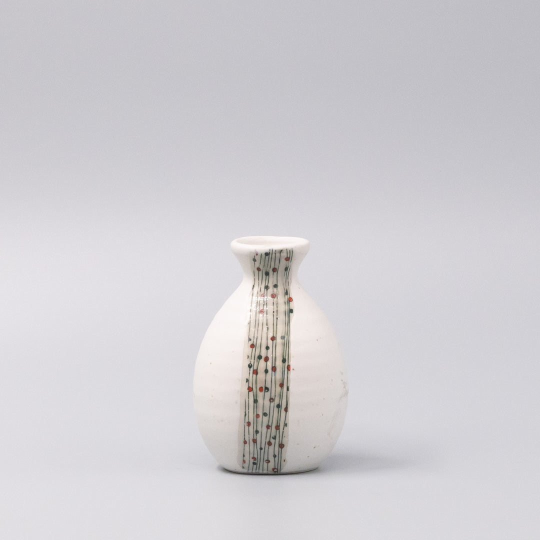 Sake Set for Four 330ml White Abacus Glaze