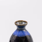 Sake Set for Four 330ml Black Blue Glaze