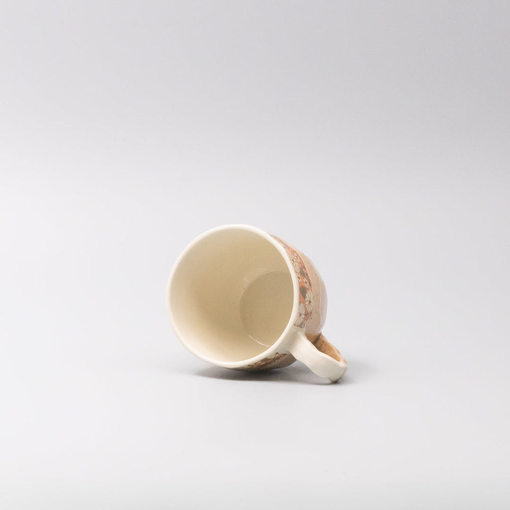 Mug in a Gift Box 260ml Apricot Floral Band Design