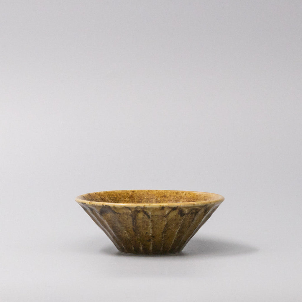 Bowl 12.6cm Shinogi Caramel Glaze