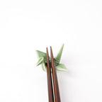 Chopstick Rest Origami Crane Green