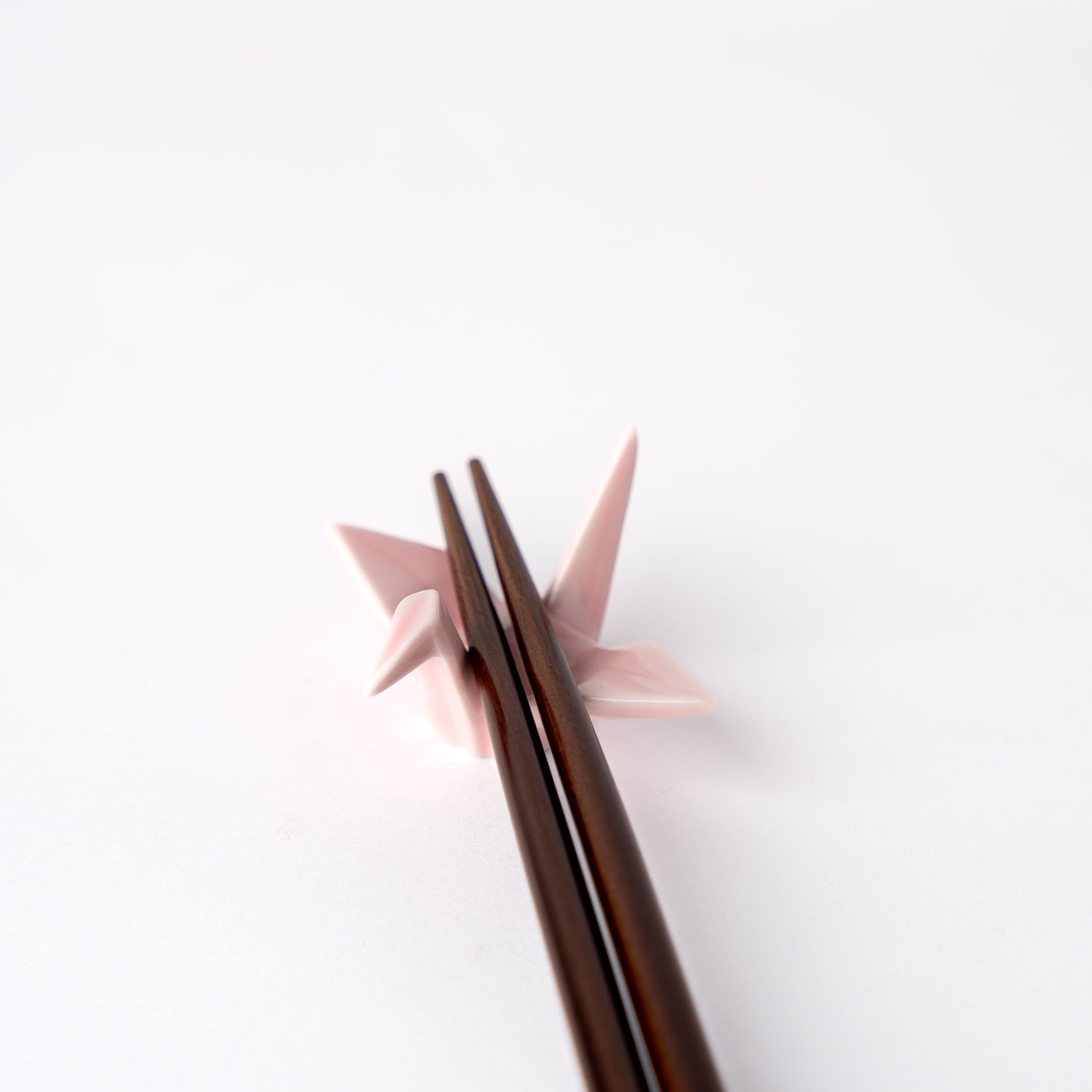 Chopstick Rest Origami Crane Pink