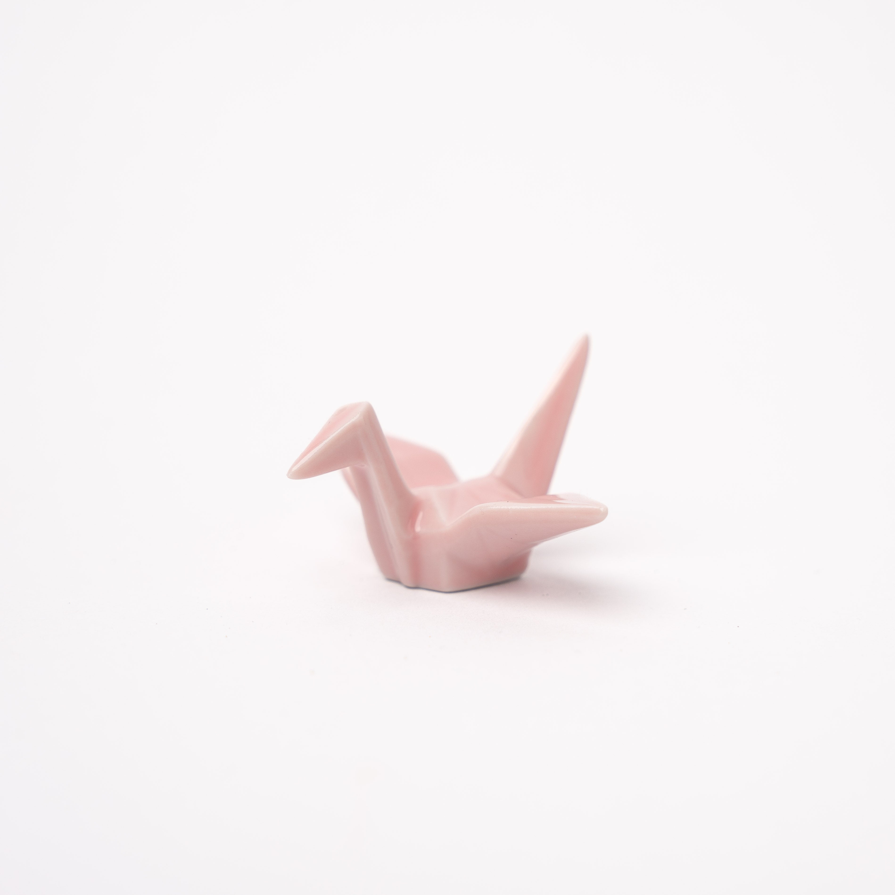 Chopstick Rest Origami Crane Pink