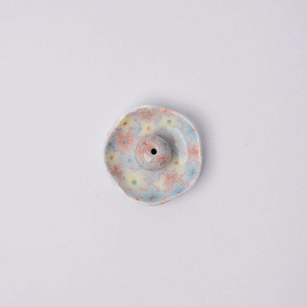 Incense Dish Set 6.3cm Bright Bloom