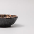 Tapas Bowl 13cm Bronze Converging Line Glaze