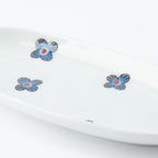 Playful Pattern Oval Side Plate