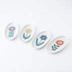 Single Bloom Oval Side Plate