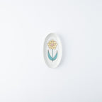 Single Bloom Oval Side Plate