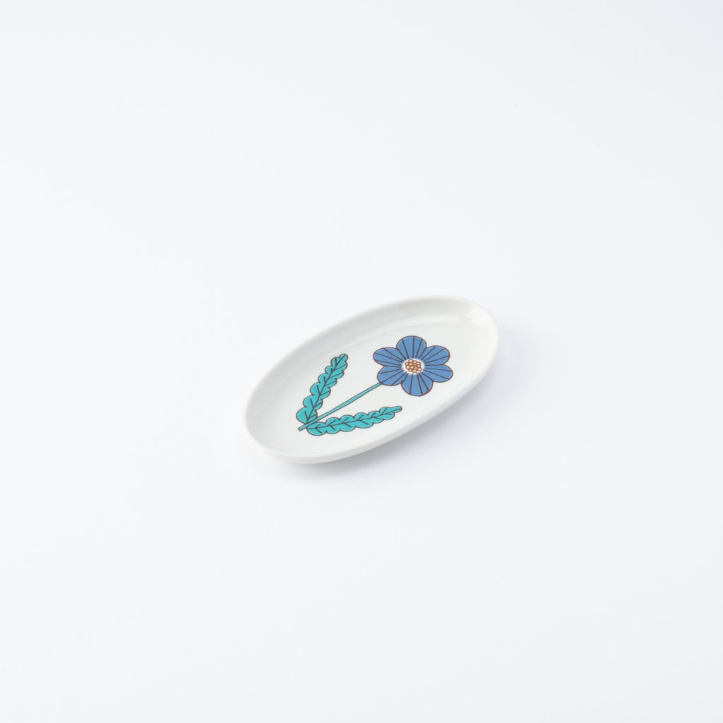 Single Bloom Oval Side Plate