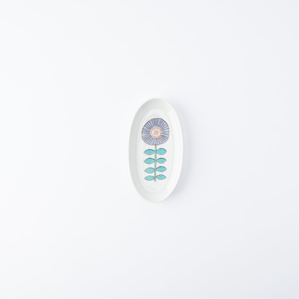 Single Bloom Oval Side Plate