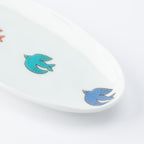 Playful Pattern Oval Side Plate