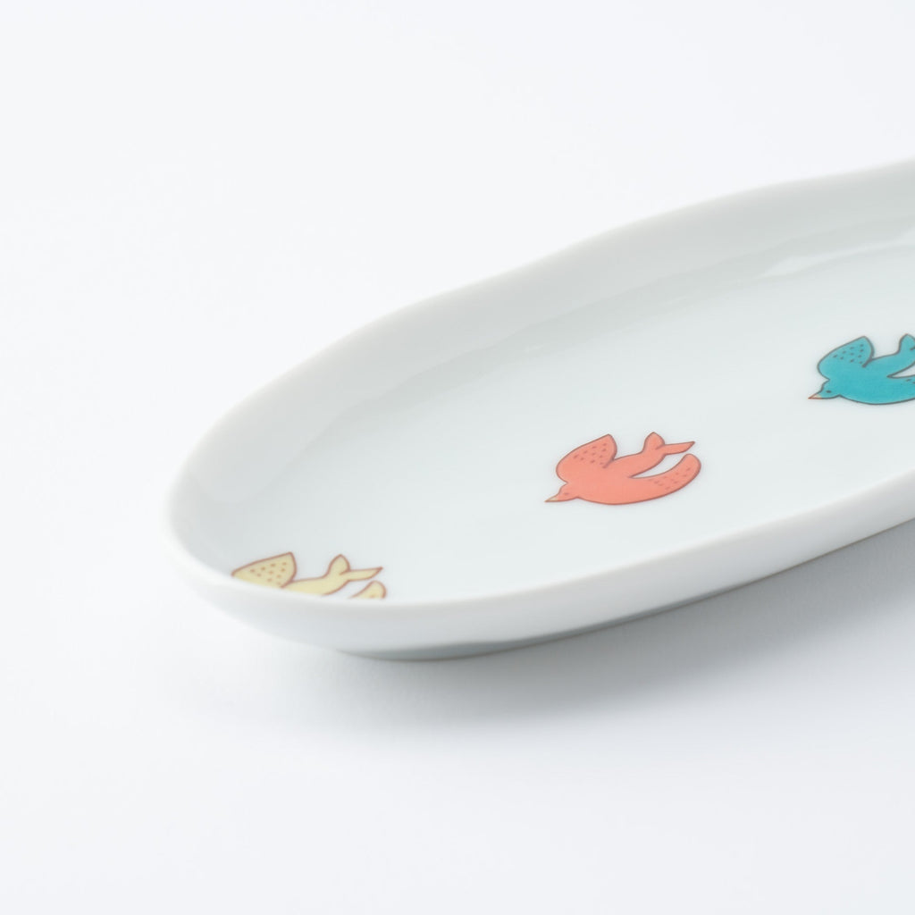 Playful Pattern Oval Side Plate