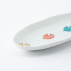 Playful Pattern Oval Side Plate