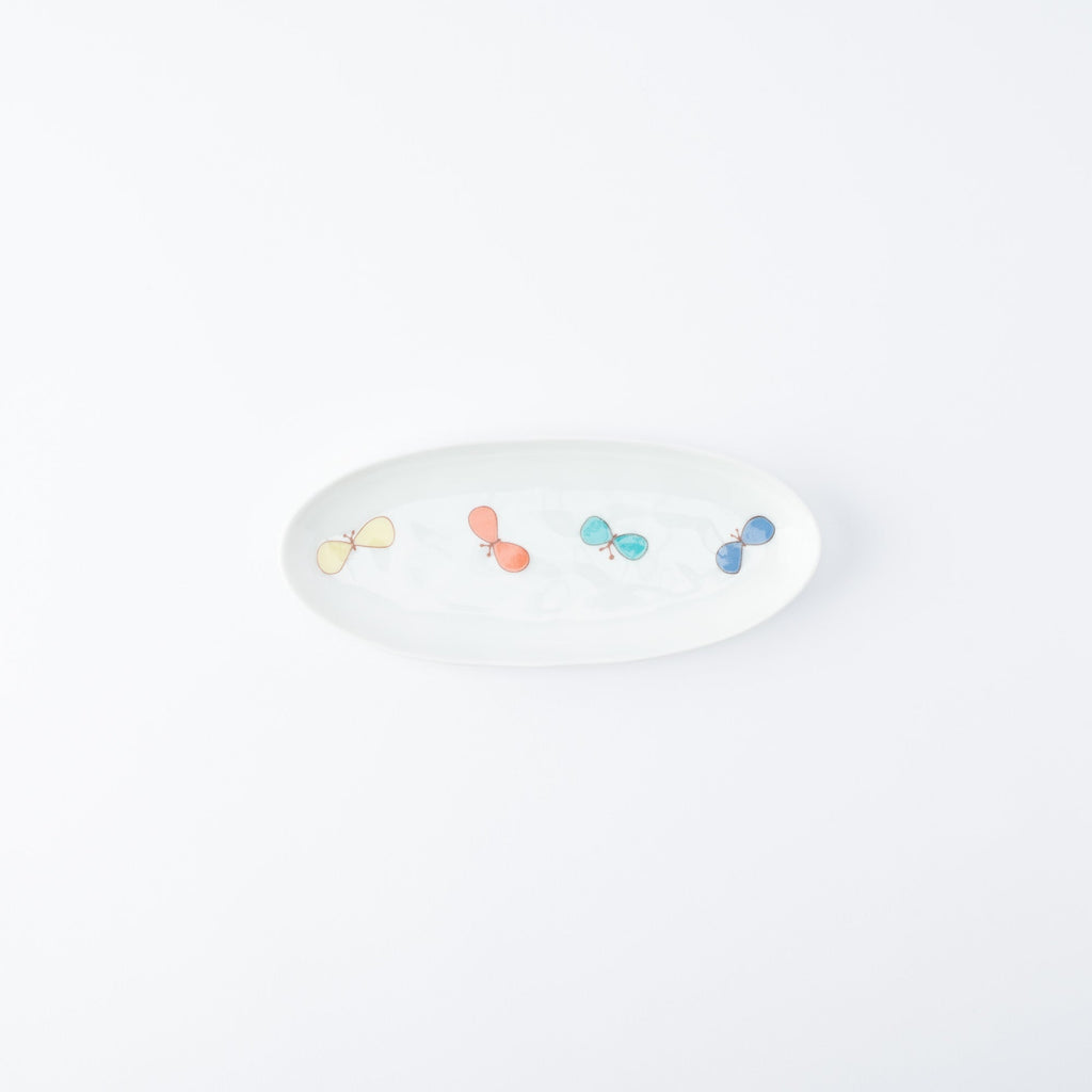 Playful Pattern Oval Side Plate