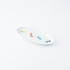 Playful Pattern Oval Side Plate